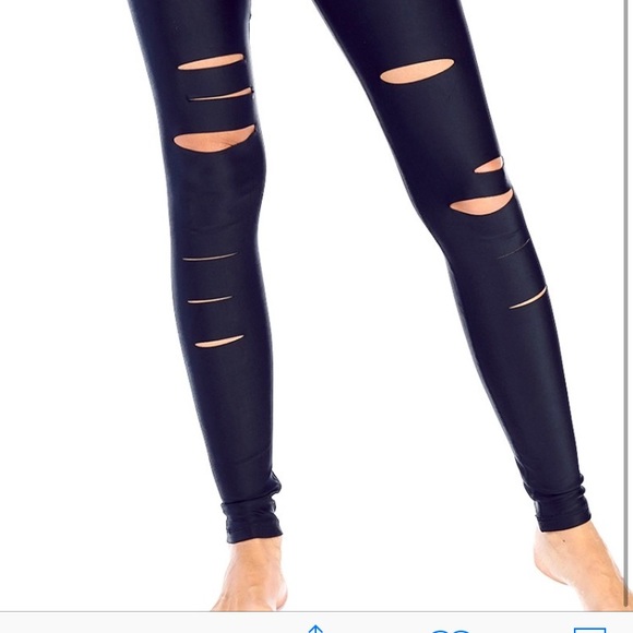 Electric Yoga Pants - Electric Yoga - The slash shiny leggings